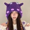 Ear Protection Little Monster Hat Thick Warm Pullover Caps New Beanies Hat  Women