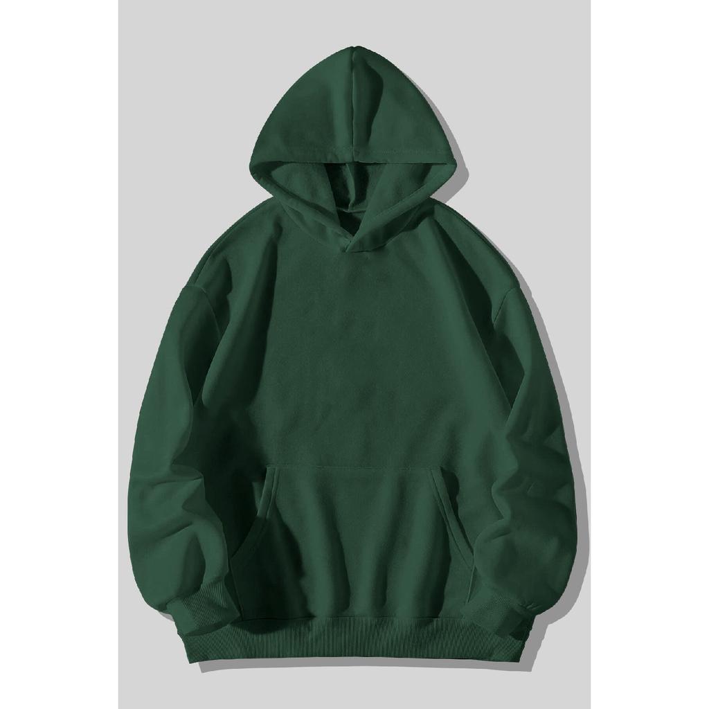 Unprinted Black Pocketed Sweatshirt Hoodie (school Sweatshirt)