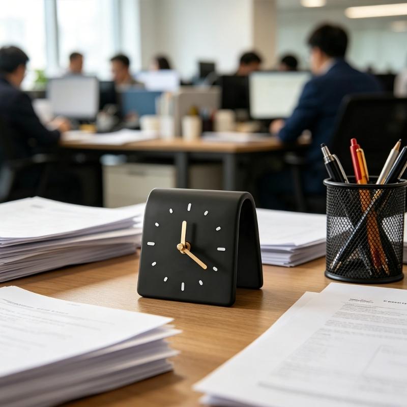 Small Desk Clock Decorative Table Clocks Silents Clock Analog Clocks Battery Operated for Nursery Living Room Bedroom