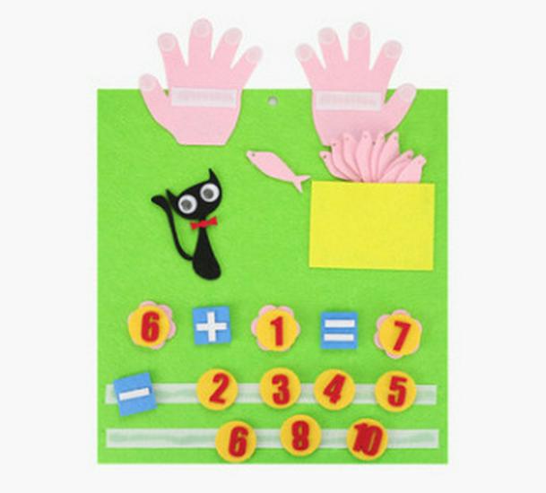 Felt Facial Expression Stickers for Kids - Non-woven Fabric Teaching Aids for Kindergarten