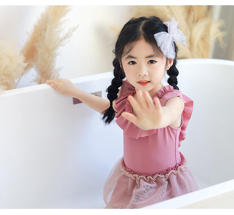New Style Toddler Girls' One-Piece Ruffle Skirt Swimsuit - Cute Princess Design