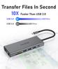 PULWTOP 4k Hd.mi VGA Pd100w Usb c Docking Station Dual Monitor RJ45 Usbc Hubs Phone Docking Ethernet c 11/12 in 1 Usb Type c Hub