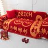 Festive Sofa Cover Full Cover Cloth Universal Chenille Red Universal Sofa Cover Sofa Cover Sofa Cushion