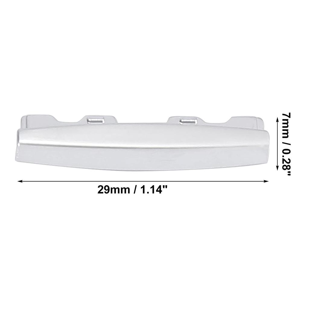 X AUTOHAUX Outlet Paddle Strip Car Front Row AC Air Vent Chrome Plated Trim