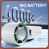 Mini Portable Turbo Fan-4000mAh USB Rechargeable Handheld Fan, Air Cooler for Camping/Home/Gift