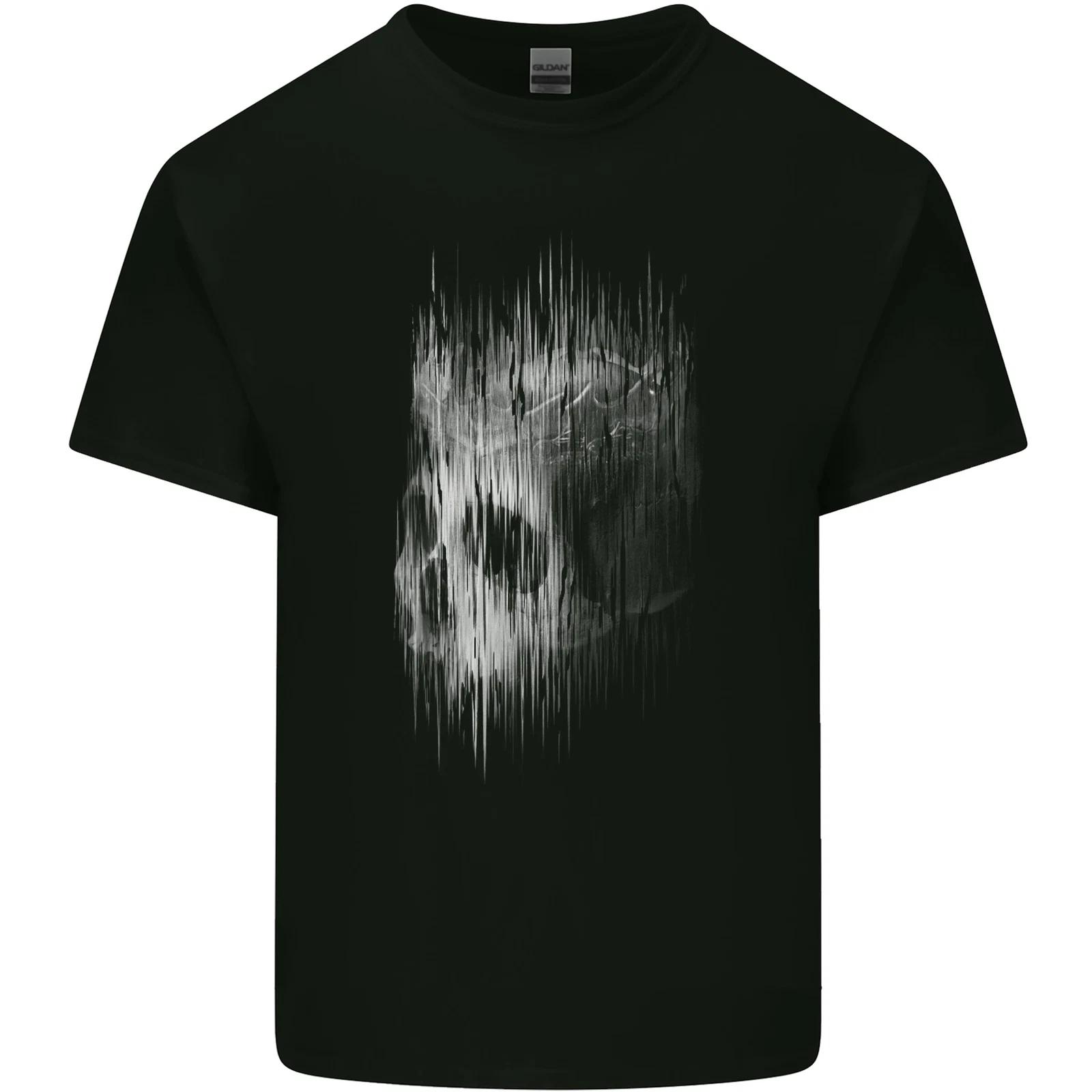 King Skull Gothic Biker Tattoo Tribal Kids T-Shirt Childrens L
