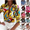 Women's Spring and Autumn Tops Long Sleeve Shirts Printed Shirts for Women