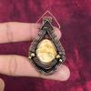 Maligano Jasper Pendant Copper Wire Wrapped Pendant Handmade Gemstone Jewelry