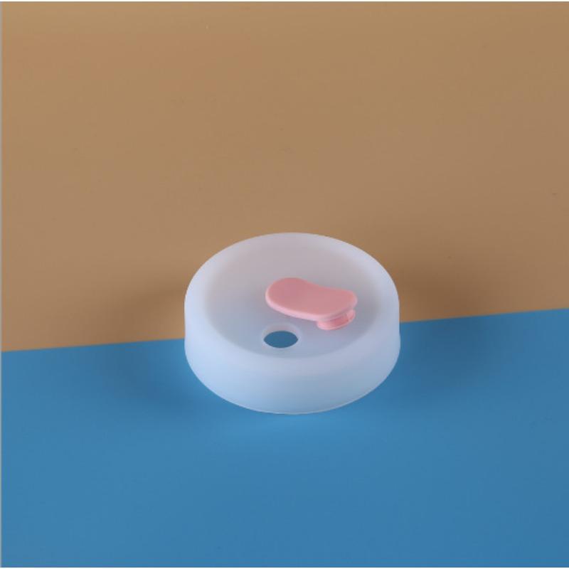 

Double-hole Cover, Straw Silicone Cap, Buckle Silicone Cover, Cute, Cartoon, Dust-proof, Can Accommodate Large Straw прозорий/рожевий