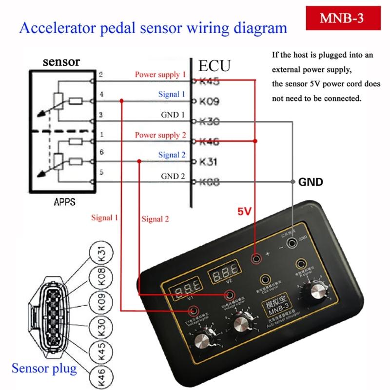 MNB-3 Automobil-Sensorsignal Analogbox Signalgenerator Computerreparatur Erkennung Simulationswerkzeug Motorfehlerdetektor