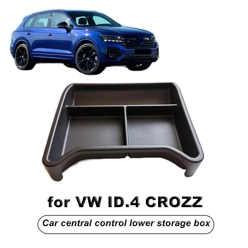 Car Console Armrest Lower Container Storage Box Refit for Volkswagen VW ID.4 ID4 ID 4 CROZZ Auto Interior Accessories