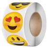 100-500pcs Smiley Face Sticker for Kids Reward Sticker Yellow Dots Labels Valentine's Day Happy Smile Face Sticker Label Gift