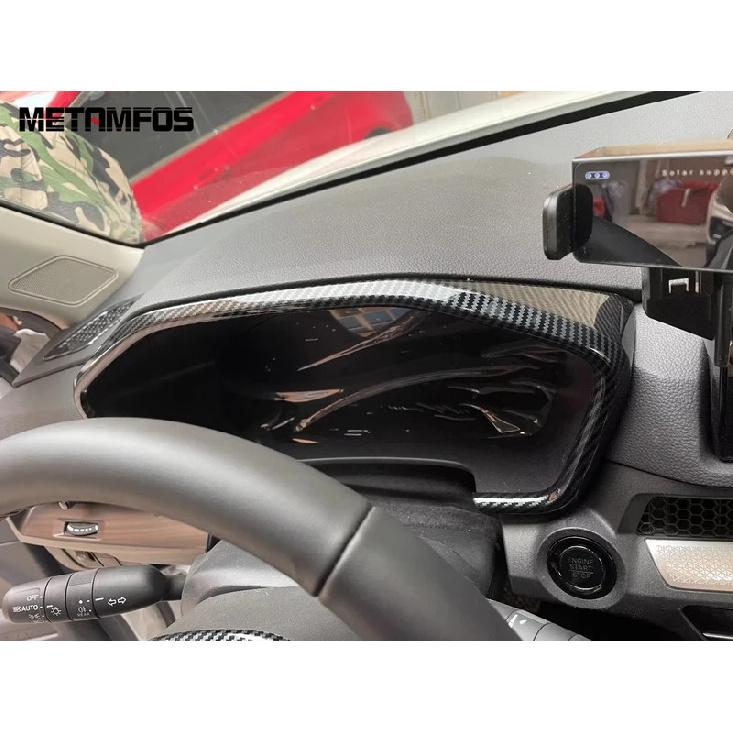 For Honda CR-V CRV  2024 2025 Carbon Fiber trument Board Dashboard Cover Trim Frame Sticker Bezel Accessories Car Styling
