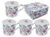 Heritage, Set of 4 Cups - Fuchsia, Fuchsia Flower