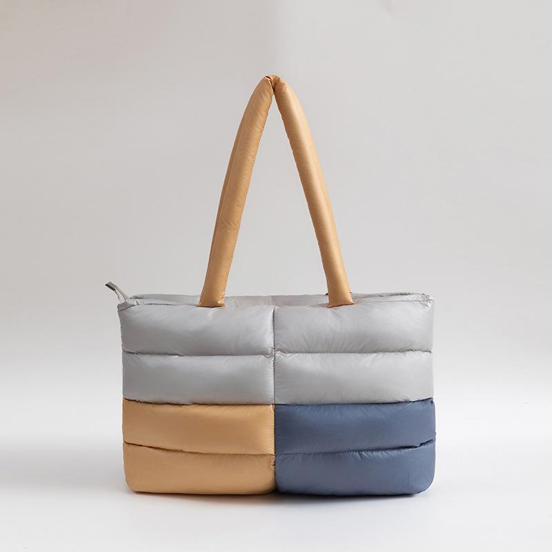 

Down Jacket Tote Bags for Women Shoulder Bags Purse and Handbags Pillow Bag Versatile Armpit Bag Purse and Handbags Bolsos Mujer сірий
