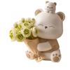 Cream Style Hug Bear Resin Figurine