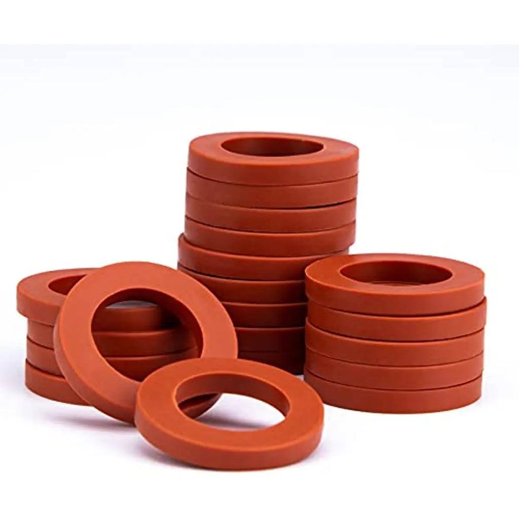 20pcs 3/4 Inch Heavy Duty Garden Hose Water Faucet Washers Silicone Rubber Washers Seals Gasket O-Ring Leak Proof Fittings