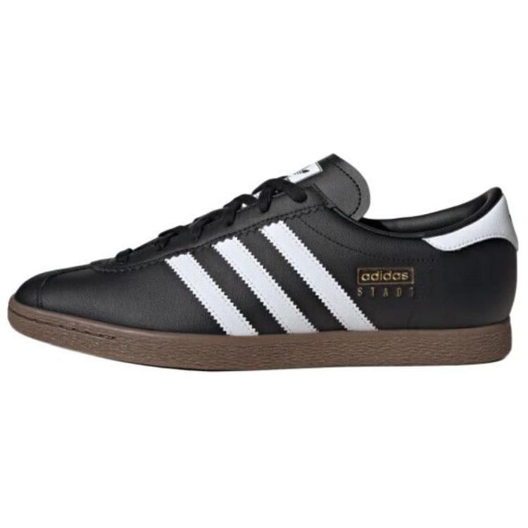 Adidas Originals Stadt Comfortable Versatile Fashion Thin Sole Durable Low-Top Skate Shoes Unisex Sneakers Black JR9564