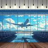 Großes Flugzeug Himmel Wandteppich Wandbild Wandkunst Dekoration für Modernes Wohnzimmer Ästhetische Raumdekoration Schlafzimmer Druck