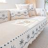 Sofa Cushion  New Chenille Seat Cushion Four Seasons Universal French Lace Skirt Non-Slip Sofa Cover Cover Cloth