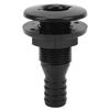 Boat Through Hull Connector 3Celsius4in ABS Plastic Hose Coupling Drain Outlet Accessory