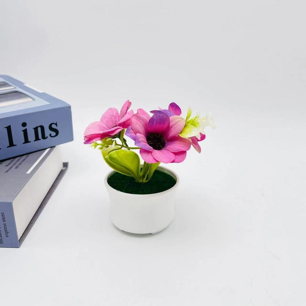 Chrysanthemum Realistic Faux Potted Plant Durable Indoor Home Wedding Decor