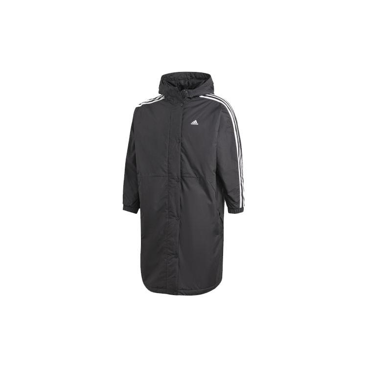 Женские пуховики Adidas Черные с капюшоном Умеренные Другие GF0025 XL