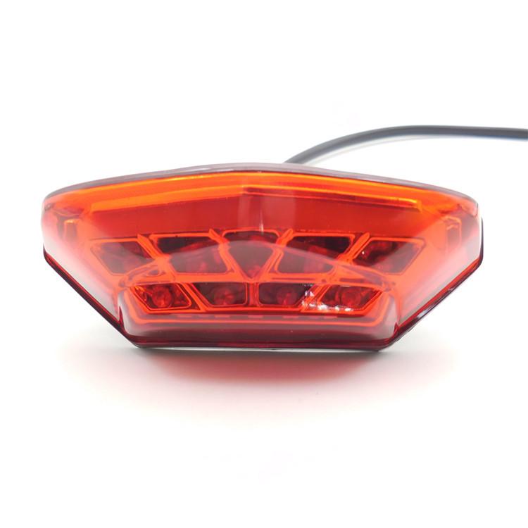 BMW Motorcycle LED Rear Taillight with Integrated Brake and License Plate Light
