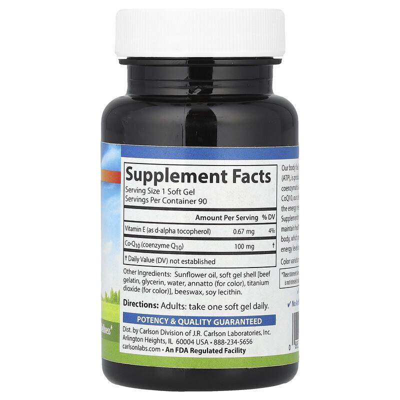 CoQ10, 100 Mg, 90 Soft Gels