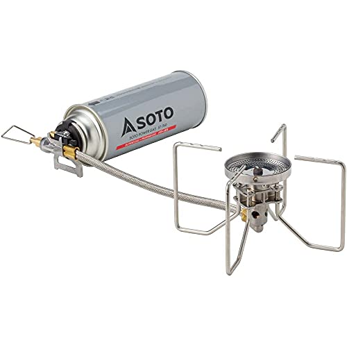 

SOTO FUSION ST-330, a Japanese-made single-burner stove with a built-in regulator (high heat output, windproof), uses a CB canister, and is ideal for