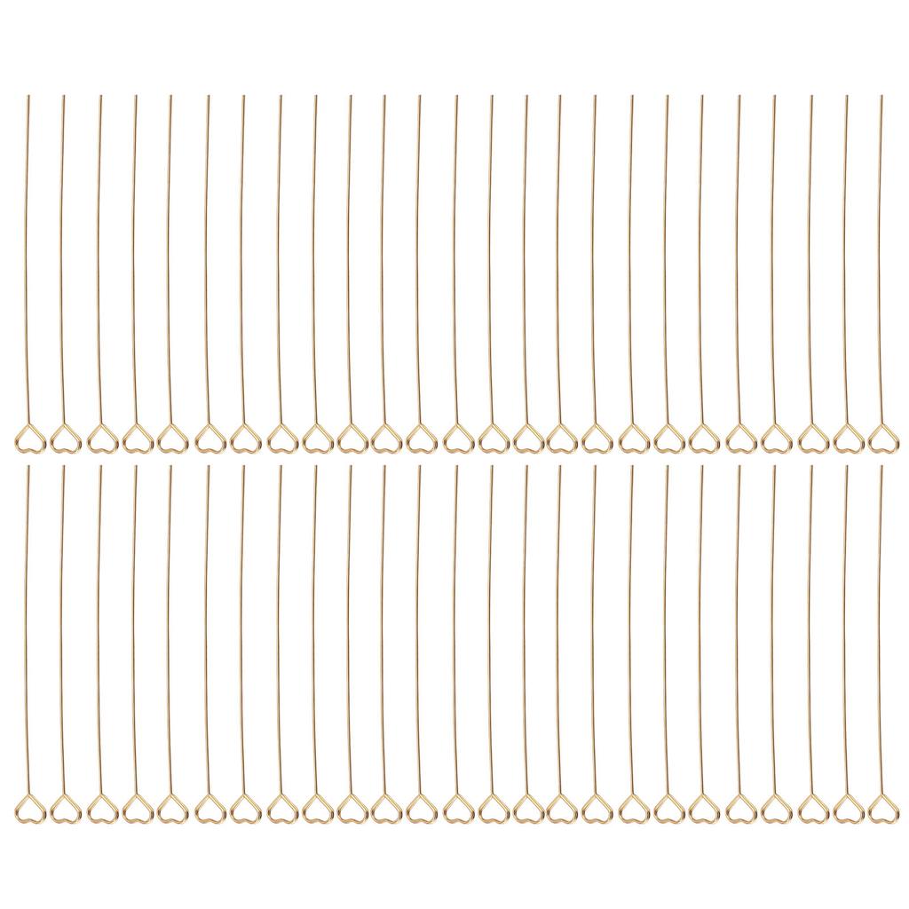 50pcs Floral Picks Clips Reusable Golden Metal Wire Floral Place Card Holder 6in Photo Memo Holder