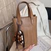 Niche Simple and Fashionable Commuter Bag Women's Autumn New Mini Messenger Mobile Phone Small Square Bag