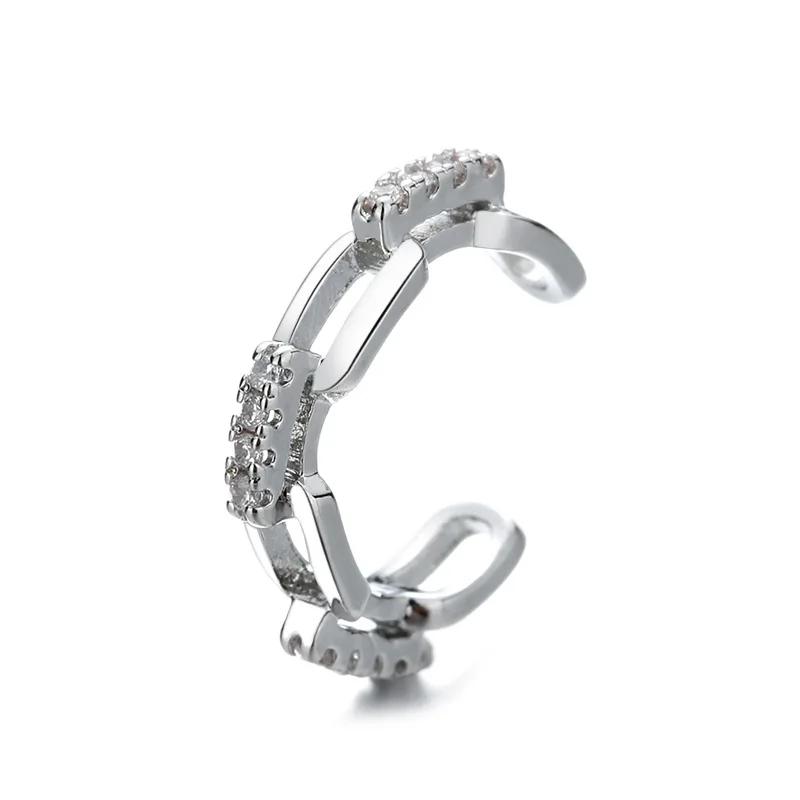 1 pcs Charming Line Zircon Clip On Earrings Ear Cuff Without Piercing Earrings Jewelry
