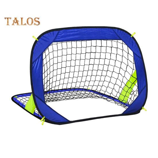 

Футбольные ворота для детей, складная сетка для футбольных ворот, тренировочная сетка для игры в футбол в помещении и на открытом воздухе с сумкой для переноски для тренировок по футболу на пляже, заднем дворе и в парке синий