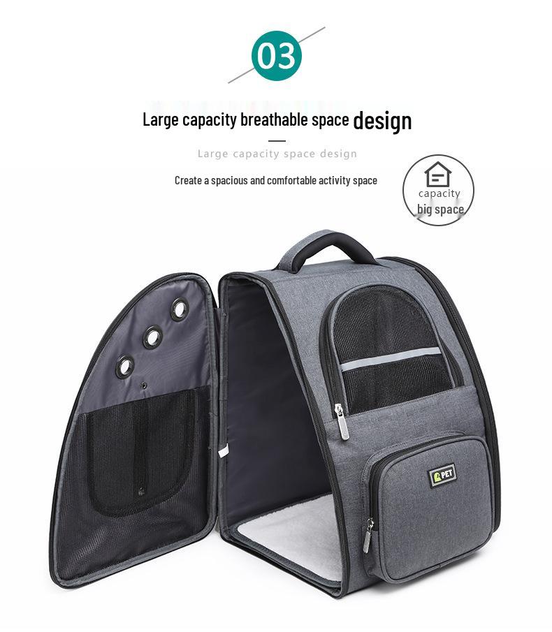 Breathable Foldable Pet Backpack for Cats and Dogs