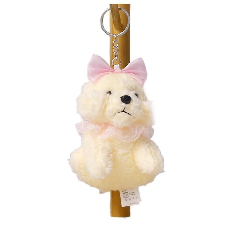 Plush Teddy Dog Keychain With Soccer Design For Kids And Teens Gift