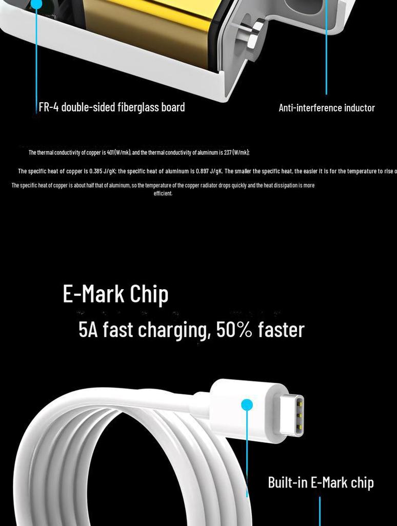 Apple MacBook Charger: Cross-Border 61W/67W PD Fast Charging Type-C Adapter