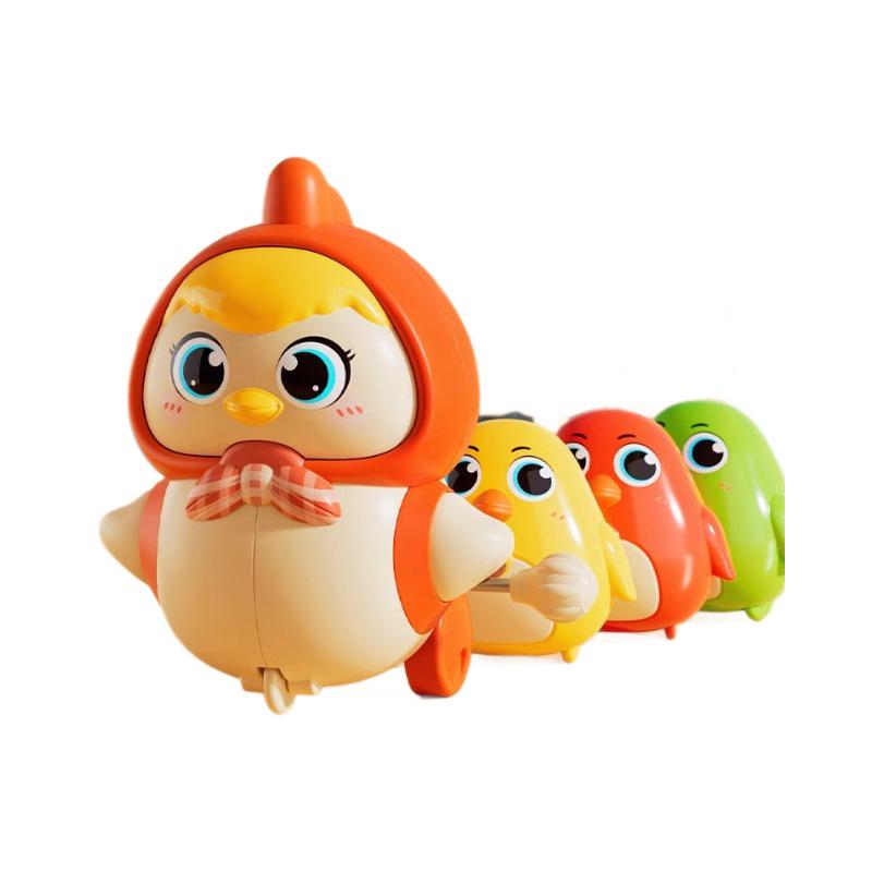 Magnetische Uhrwerk-Kükenfamilie: Frühe Bildung Krabbelspielzeug