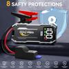 7000A Jump Starter, 26800mAh, for Cars Up To 10.0L, LED Display, Type C, Power Bank