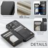 CaseMe-C22 Protective Skins For iPhone  17/17 Air/17 Pro/17 Pro Max , Luxury PU Leather Case Wallet Card Holder Phone Cover for Woman Man