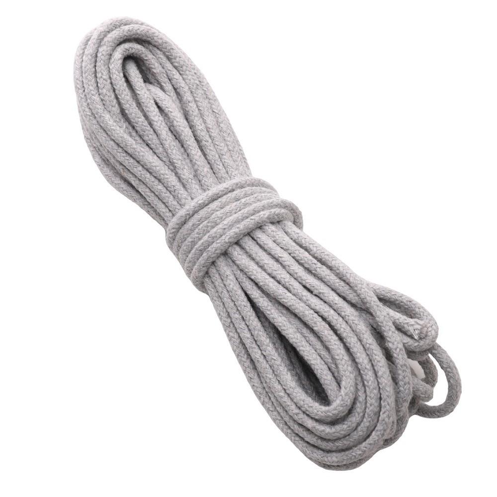 High Quality 10Meters/Lot Braided Cotton Cord Colorful DIY Braided Rope 4mm Woven String Home Textile