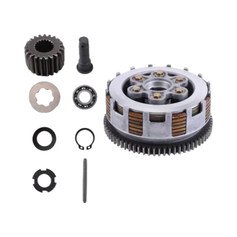 Yibai Ke Clutch Assembly for Tornado 250cc Motorcycle (6 Springs, 6 Plates)