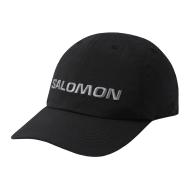 SALOMON Nylon Baseball Caps Unisex Black ld0123900 L/XL