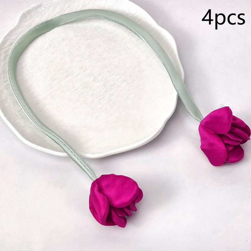 Rosen-Lange-Seil-Vorhangschmuck, Dekorative Blumenapplikation, Gehäkelte Applikation mit Paillettenstickerei, Bekleidungszubehör
