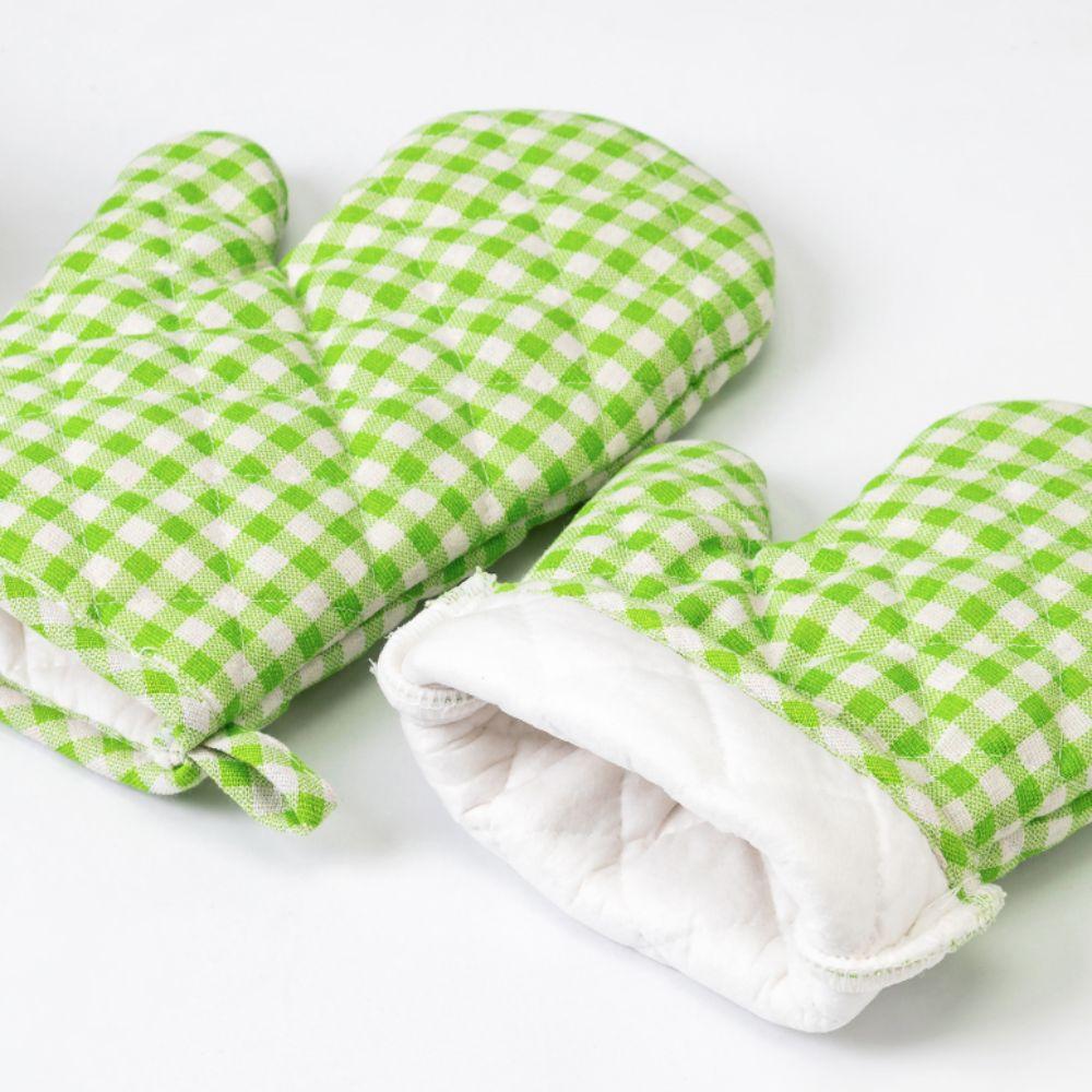 4 Piece/Set Heat-Resistant Microwave Mitten Cotton Lining Insulated Glove Kitchen Gloves Cooking