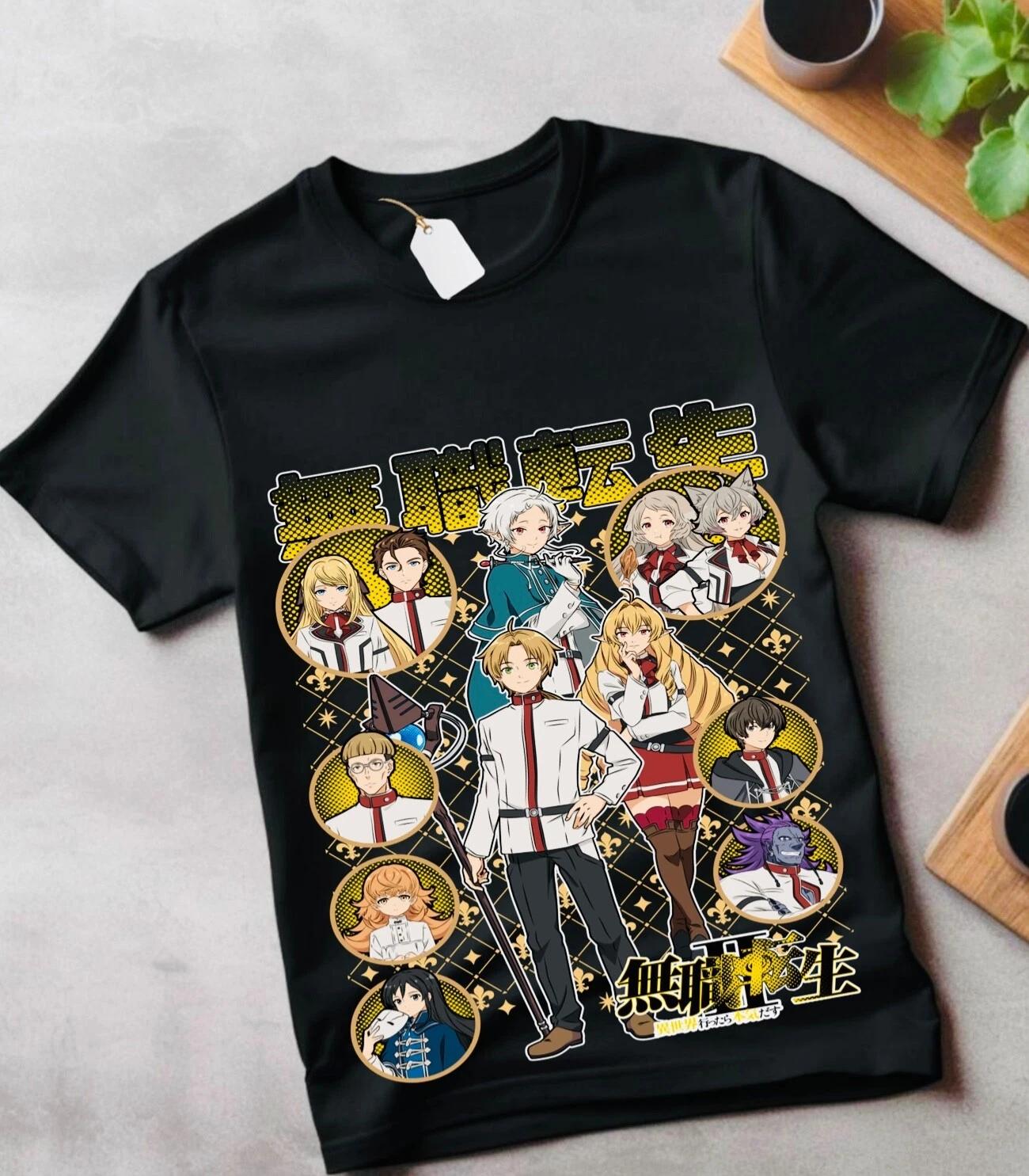 

Футболка Mushoku Tensei Мигурида Перерождение безработного Аниме подарок Футболка подарок 4XL