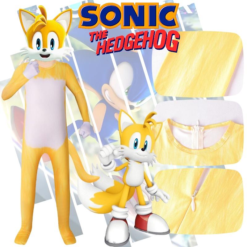 Tenue Cosplay Pour Enfants Thème Renard Sonic Style Européen Et Américain Tissu Doux Soie de Lait