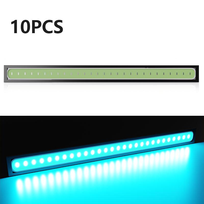 10Pcs 17cm Car Daytime Running Lights Super Bright Led COB Fog Lamp 12V Waterproof Auto Interior DRL Work Lamp Strip Lights Bar