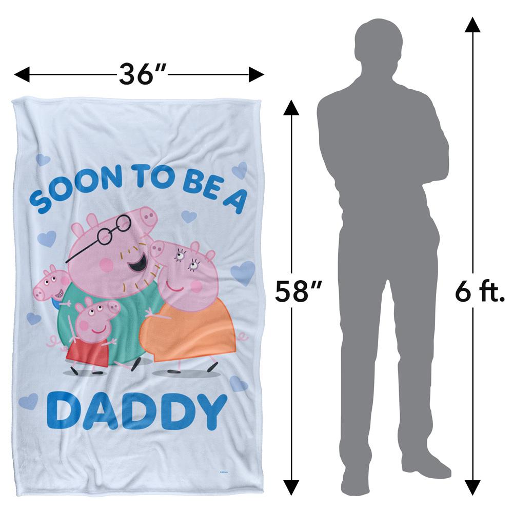 Peppa Pig Soon To Be Daddy Pig Blanket