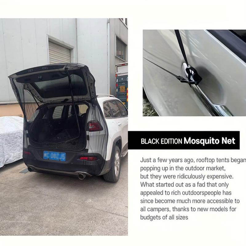 Breathable Auto Trunk Mosquito Net UV Sun Protection SUV Trunk Mesh Net Car Tailgate Tent Camping Car Accessory